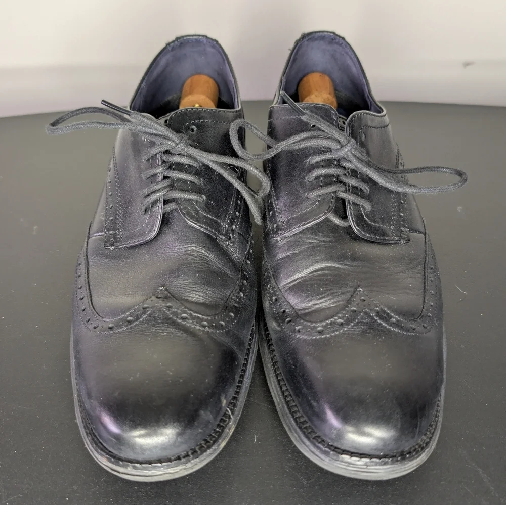 Cole‎ Haan OriginalGrand Wingtip Oxford Black Leather Men's 12M C27984